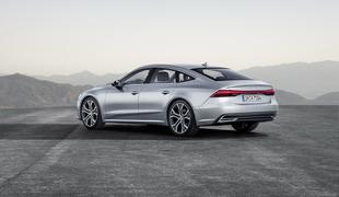 Audi A7: direktorska limuzina privablja poglede z atraktivnimi zadnjimi lučmi