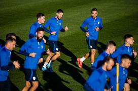 Slovenska nogometna reprezentanca trening