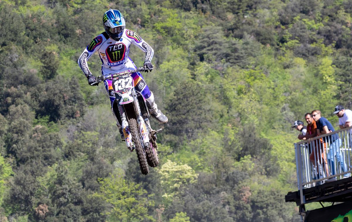 Yamaha Andrea Bonacorsi | Andrea Bonacorsi je v drugi vožnji VN Trentina v razredu MX2 osvojil tretje mesto. | Foto Guliverimage