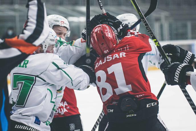 HDD Jesenice HK Olimpija polfinale DP | Olimpija bo na torkovi polfinalni tekmi državnega prvenstva branila prednost treh zadetkov. | Foto Grega Valančič/Sportida