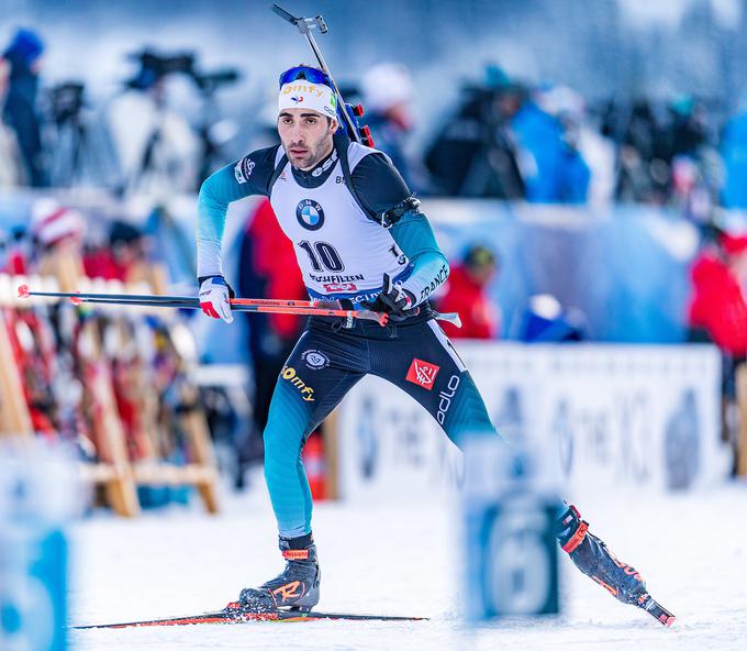 Martin Fourcade je dobil zadnji moški sprint na deset kilometrov za svetovni pokal. To je njegova 80. zmaga na tekmah najvišje ravni. | Foto: Sportida