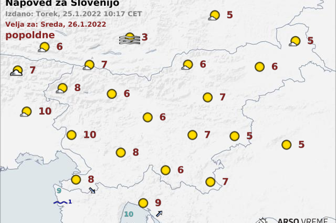 vreme | Foto ARSO Meteo