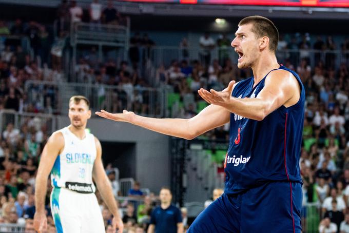 Nikola Jokić je bil nezadovoljen z nekaterimi sodniškimi odločitvami. | Foto: Matic Klanšek Velej/Sportida