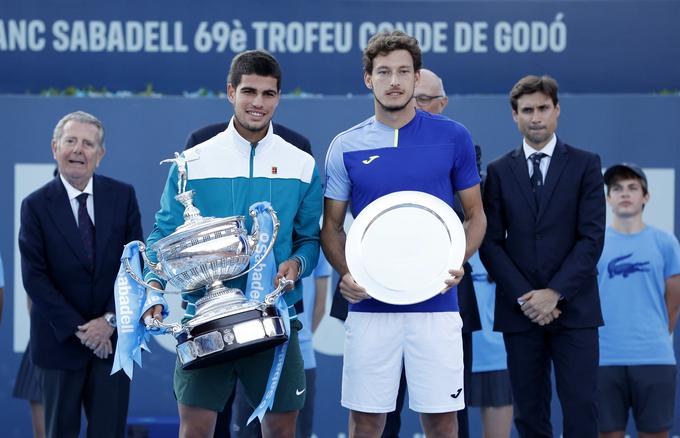 V španskem finalu je krajšo potegnil 30-letni Pablo Carreno Busta. | Foto: Reuters