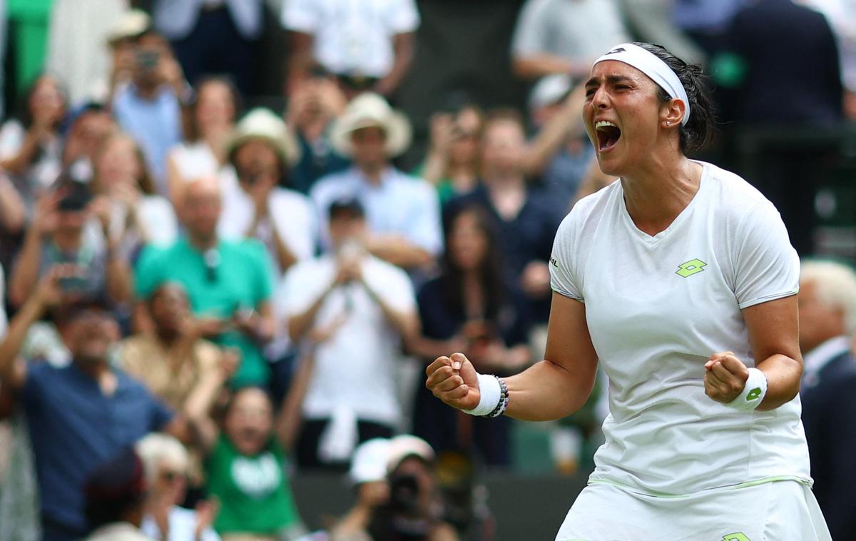 Ons Jabeur | Tunizijka Ons Jabeur je lani izgubila v finalu Wimbledona. Bo zaigrala v finalu tudi letos? | Foto Reuters