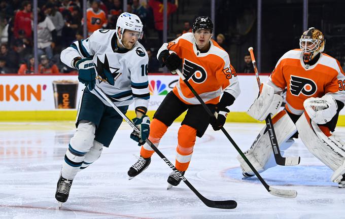 San Jose Sharks so ugnali Philadelphio. | Foto: Reuters