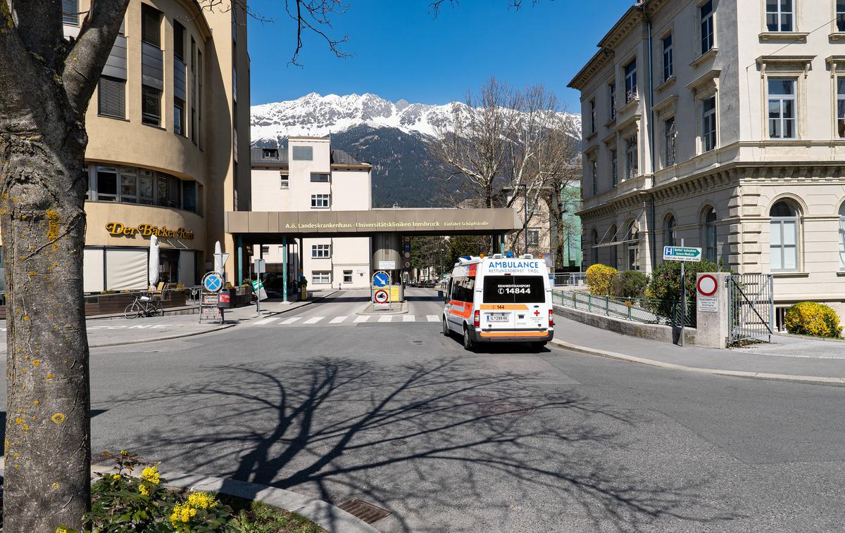 Avstrija. Bolnišnica. | V Avstriji se je sedemdnevna incidenca okužb na sto tisoč prebivalcev povzpela na 313,1. Trenutno imajo skoraj 40 tisoč aktivnih primerov okužbe. | Foto Guliverimage