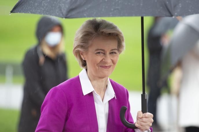 Vrh EU - Zahodni Balkan. Ursula von der Leyen | Brdo pri Kranju je te dni politično središče Evrope. Premier Janez Janša je sprejel predsednico evropske komisije Ursulo von der Leyen. | Foto Bojan Puhek