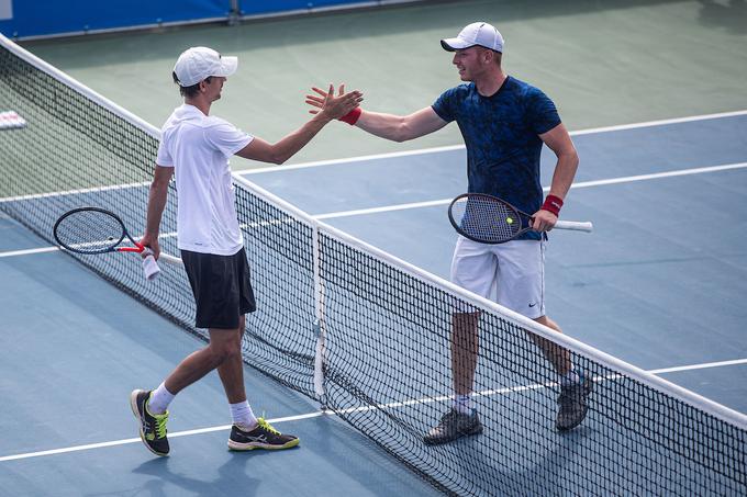 Tomas Lipovšek Puches je zanesljivo ugnal hrvaškega nasprotnika.  | Foto: Grega Valančič/Sportida