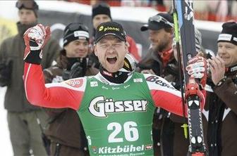 Kröll dobil super-G v Kitzbühlu