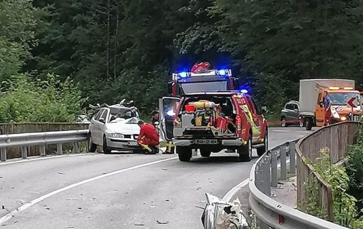 Nesreča v kraju Nomenj | Foto PU Kranj