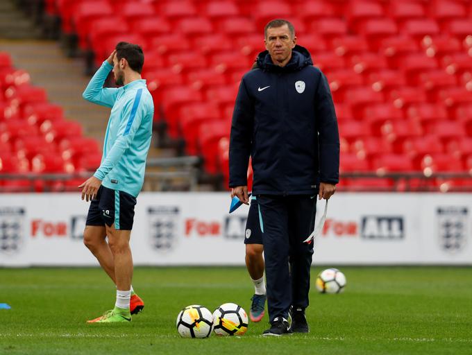 Srečko Katanec tiskovka London pred Anglijo okt 2017 | Foto: Reuters