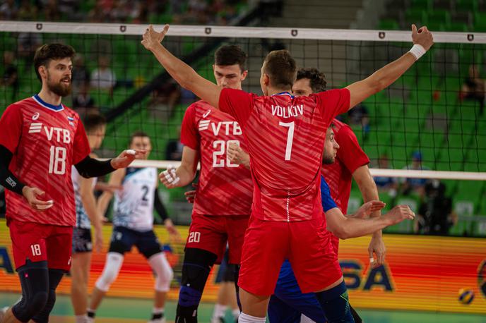 Rusija odbojka | Zdaj je že jasno, da lahko Rusom popolni izkupiček v skupinskem delu preprečijo le še Slovenci. | Foto CEV