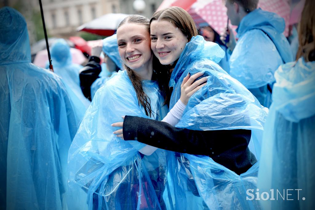 Parada ljubljanskih maturantov