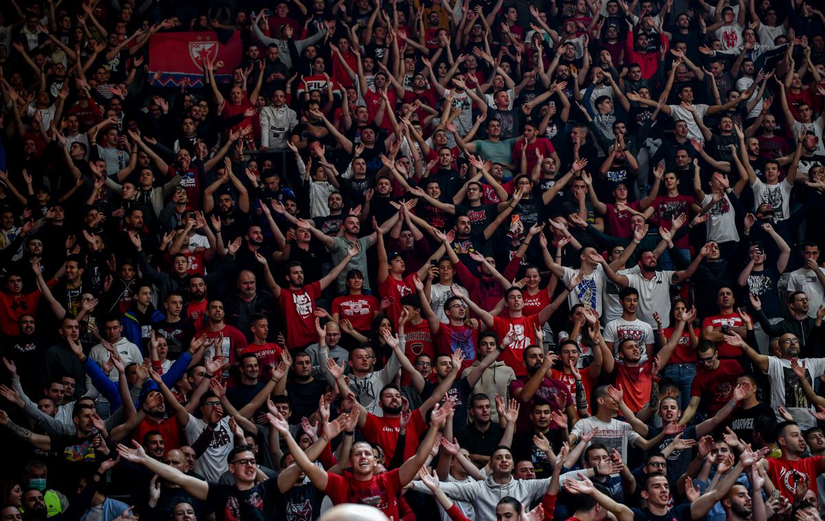 navijači Crvena zvezda Pionir | Unics Kazan je utišal razgreti Pionir. | Foto ABA liga/Dragana Stjepanović