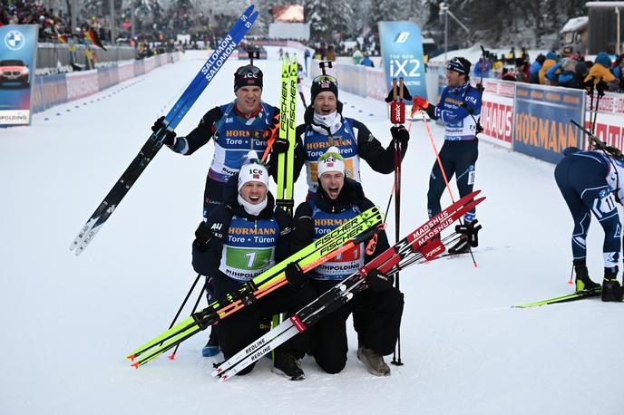 Ruhpolding, norveška moška štafeta | Norvežani so bili danes najboljši. | Foto Guliverimage