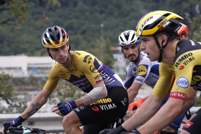 Wout van Aert je imel letos operacijo slepiča, a je že v polnem trening pogonu, vendar na Touru ne bo tisti pravi Wout. Kljub vsemu bo po najboljših močeh pomagal slovenskemu kolesarju Primožu Rogliču. | Foto: Reuters