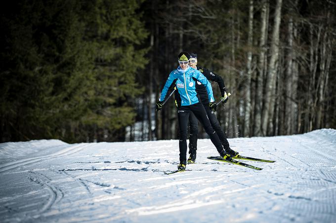 Drsalna tehnika: enojni drsalni korak. | Foto: Ana Kovač