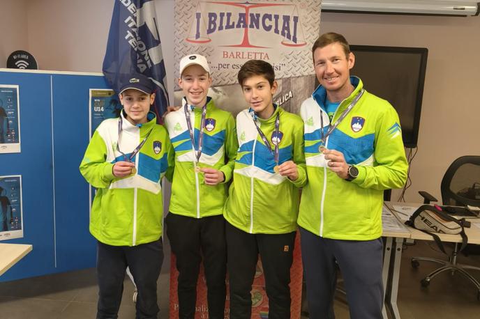 teniška reprezentanca U14 | Foto Tenis Slovenija