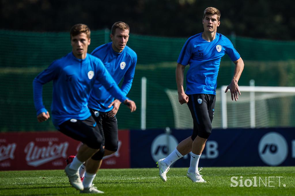 Slovenska nogometna reprezentanca Trening Brdo