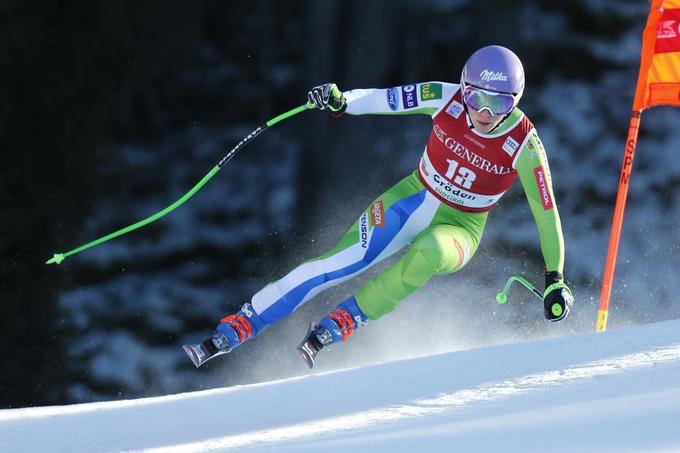 Ilka Štuhec se je tokrat "zlila" s progo. | Foto: Getty Images