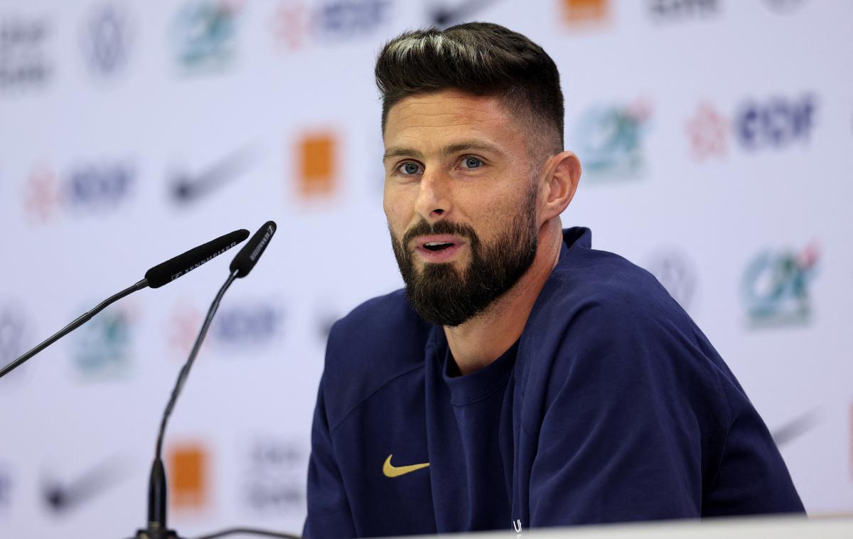 SP Francija Olivier Giroud | Olivier Giroud pravi, da je njegova zgodba, njegov rekord lahko vzor za mlade nogometaše. | Foto Reuters