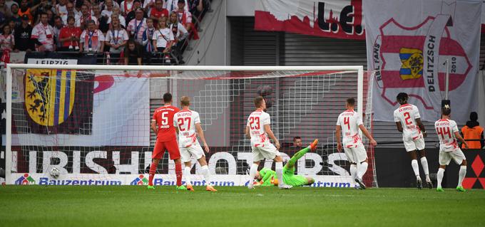 Mladi Nemec Jamal Musiala, ki je star šele 19 let, je popeljal Bayern v vodstvo v Leipzigu. | Foto: Guliverimage/Vladimir Fedorenko