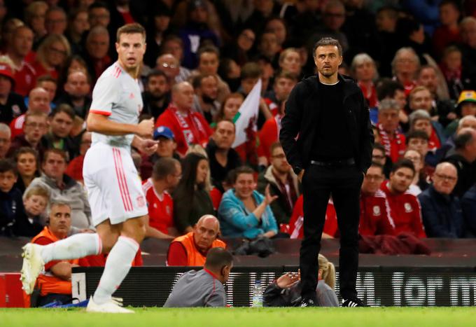 Luis Enrique navdušuje na klopi Španije. Tokrat je razbil Wales Ryana Giggsa. | Foto: Reuters