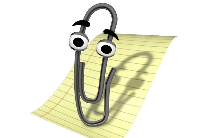 Pomočnik pri delu s pisarniškimi programi Microsoft Office, Sponka oziroma Clippy, je s svojo nadležnostjo in vsiljivimi komentarji uporabnika pri delu bolj motil, kot pa mu pomagal. Nepriljubljen je bil tudi znotraj Microsofta, ki je pomočnika z različico Office 2007 umaknil, a se je znova vrnil v Office 2013. | Foto: 