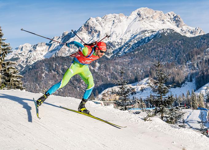 Jakov Fak je bil v prvi polovici tekme odličen na progi. | Foto: Sportida