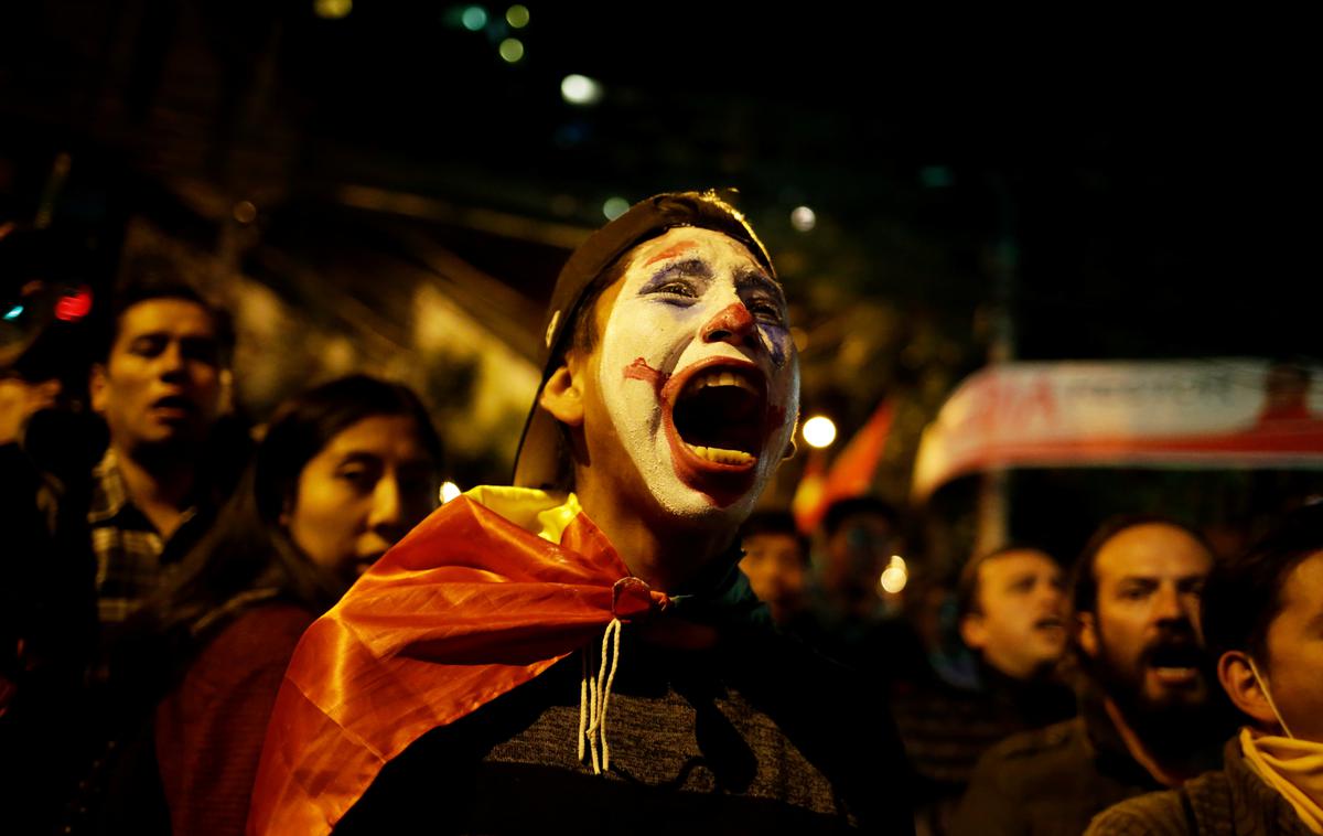 Protesti v Boliviji | V Boliviji so po volitvah, na katerih je spet slavil dozdajšnji predsednik Evo Morales, izbruhnili protesti in izgredi. | Foto Reuters