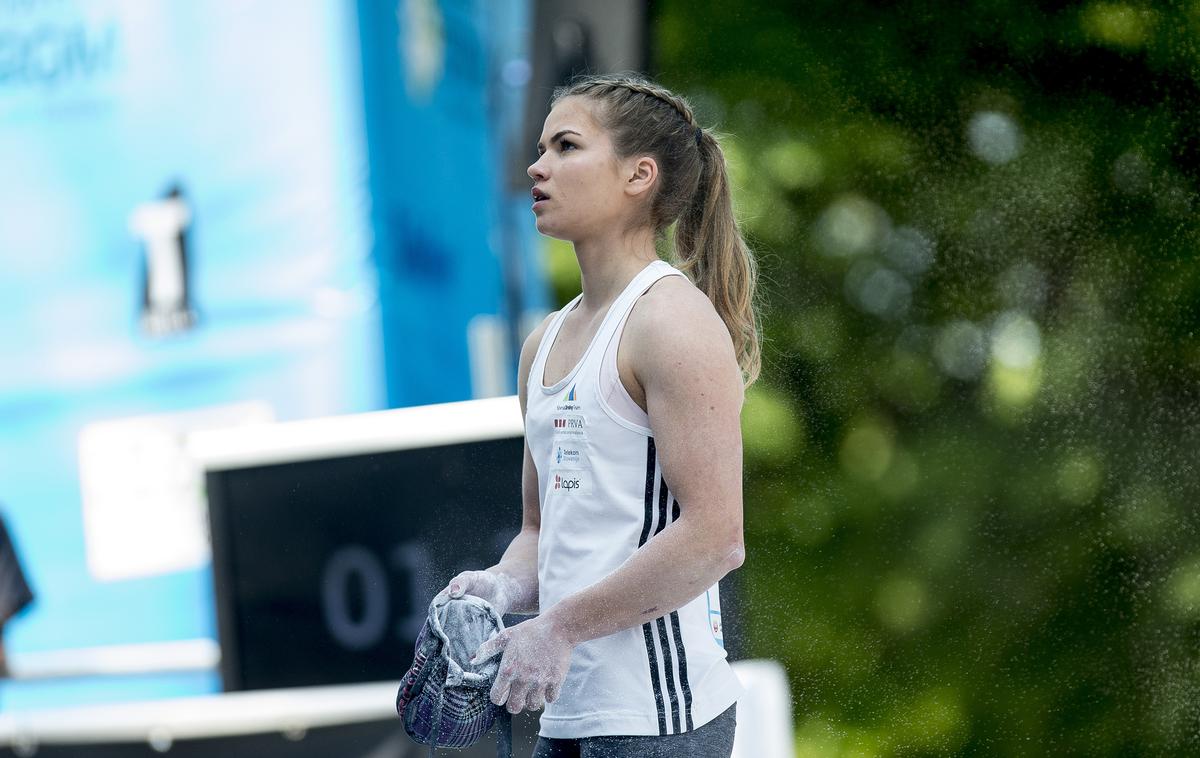 Vita Lukan IFSC WORLD CUP MUNICH | Aktualna evropska podprvakinja v balvanih Vita Lukan je zaradi pozitivnega testa na novi koronavirus ostala brez evropskega prvenstva.  | Foto Ana Kovač