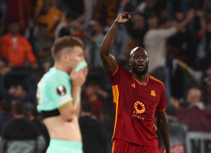 Romelu Lukaku je postavil končni rezultat na srečanju v Rimu. | Foto: Reuters