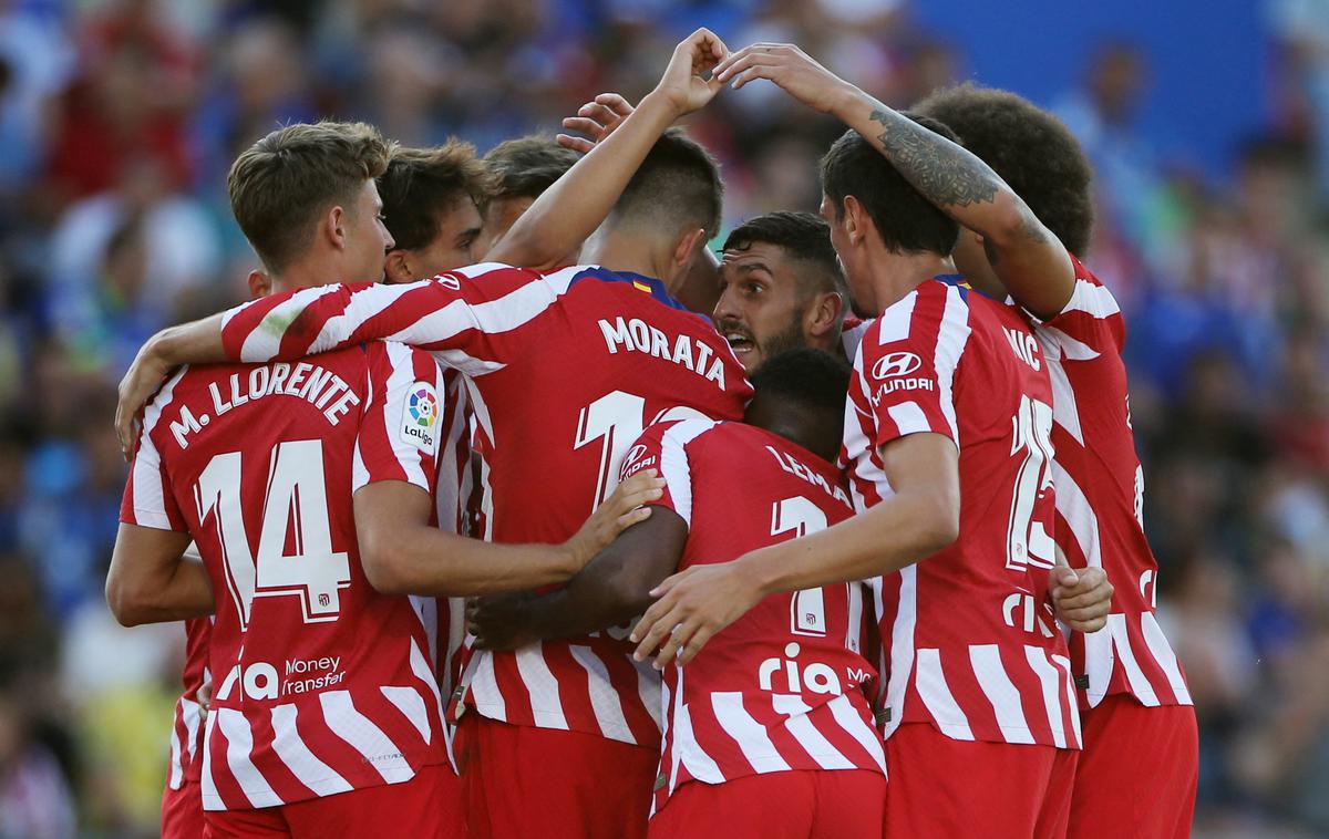 Alvaro Morata Atletico Madrid | Alvaro Morata je k uvodni zmagi Atletica pri Getafeju (3:0) prispeval dva gola, Jan Oblak je ohranil mrežo nedotaknjeno. | Foto Reuters