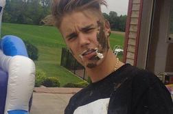 Justin Bieber umazan od torte