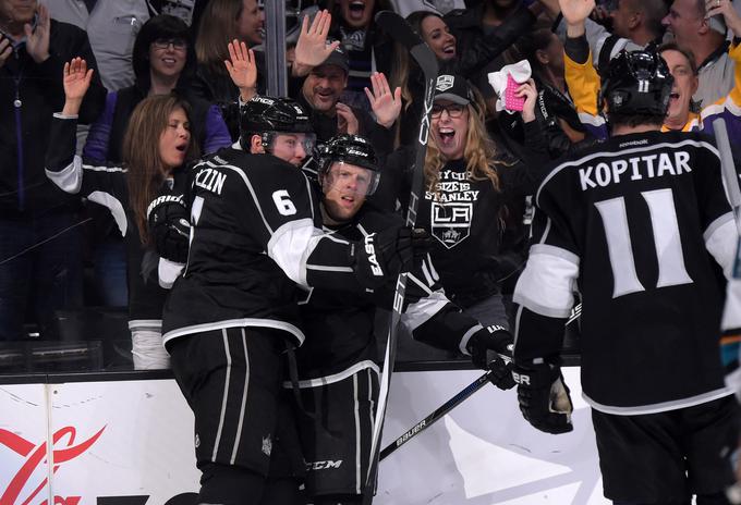 Kopitar je sezono končal s 27 goli in 51 podajami oziroma 78 točkami na 86 tekmah. | Foto: Reuters