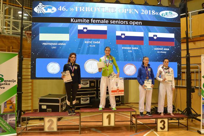 Tjaša Ristić | Tjaša Ristić je zmagala na 46. mednarodnem turnirju Trbovlje open 2018. | Foto Karate klub Trbovlje