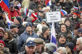 Protestni shod upokojencev, ki ga je pripravila ljudska iniciativa Glas upokojencev Slovenije. Upokojenci