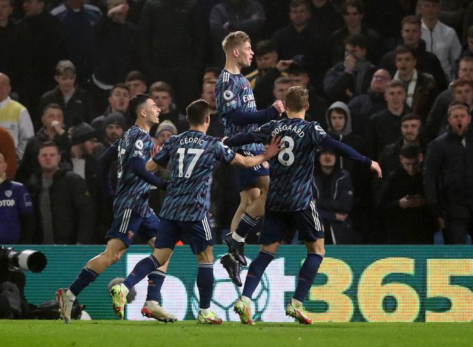 Emile Smith Rowe (Arsenal) je na Elland Roadu postavil končni rezultat 4:1. | Foto: Reuters