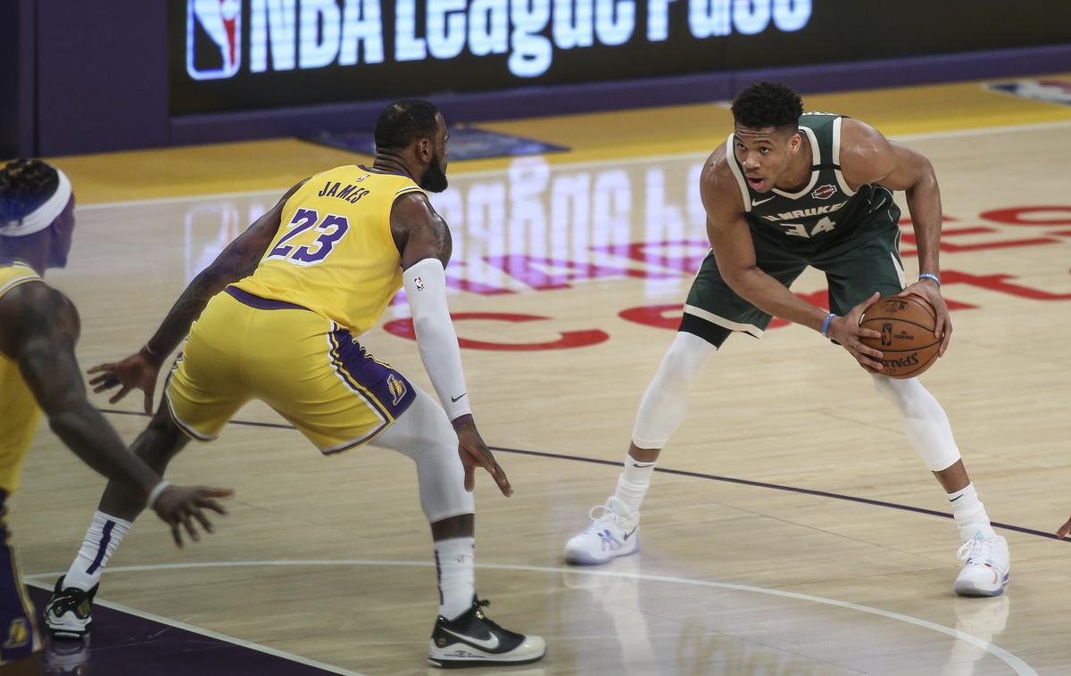 Giannis Antetokounmpo | Giannis Antetokounmpo in LeBron James: zvezdniški obračun tudi v sezoni 2020/21 | Foto Guliverimage