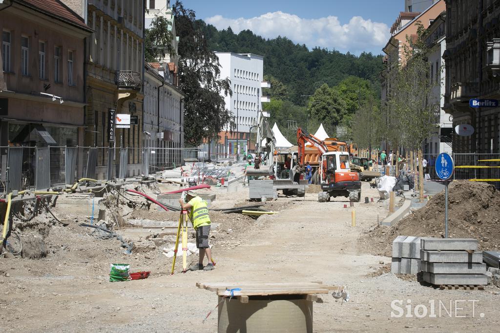 Prenova Gosposvetske ceste v Ljubljani.