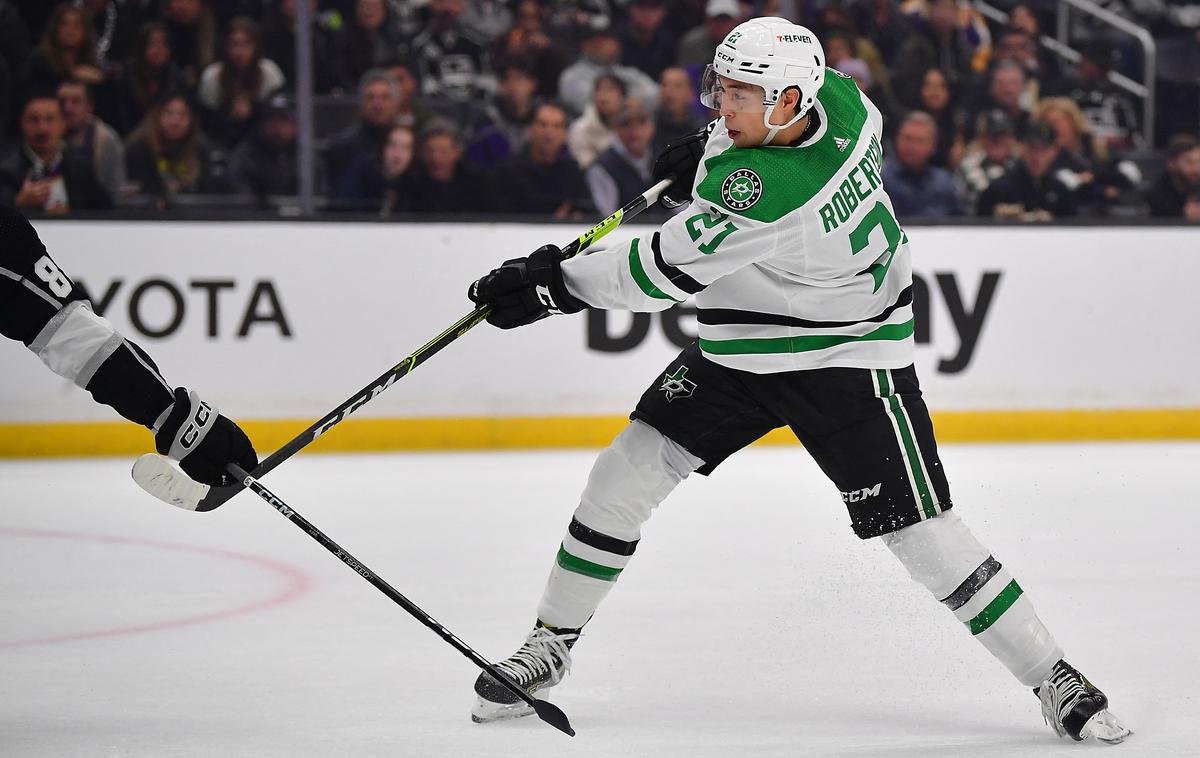 Dallas Stars Jason Robertson | Jason Robertson je dvakrat zadel v polno. | Foto Reuters