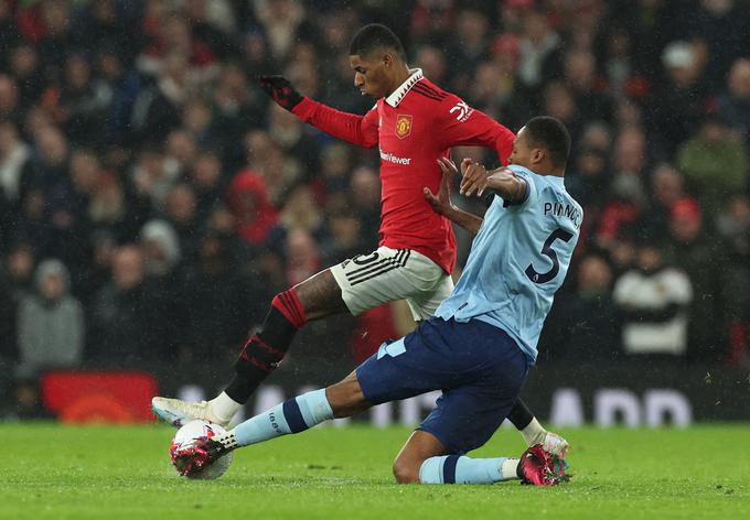 Marcus Rashford je zadel za zmago Manchestra Uniteda nad Brentfordom. | Foto: Reuters