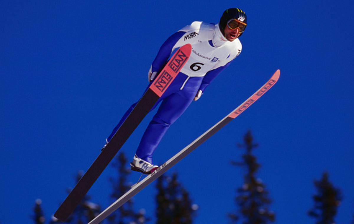 Franci Petek | Franci Petek je leta 1991 na skakalnici v Predazzu skočil do zgodovinske zlate medalje na nordijskem svetovnem prvenstvu. | Foto Getty Images