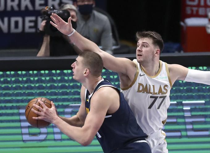 Nikola Jokić in Luka Dončić | Foto: Reuters