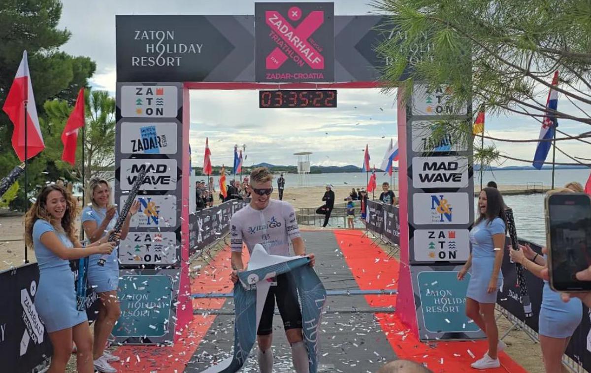 Matevž Nunar | Matevž Nunar je osvojil zadrski srednji triatlon in hkrati postal slovenski državni prvak. | Foto Zadarhalf triathlon