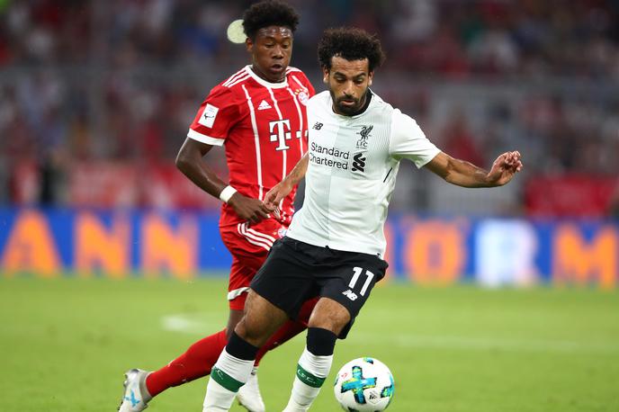 Bayern München, Liverpool, Mohamed Salah, David Alaba | Bayern in Liverpool sta se nazadnje srečala  avgusta leta 2017, ko so bili uspešnejši Liverpoolčani. | Foto Reuters