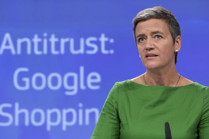 Margrethe Vestager | Predstavniki petih bank so se v spletnih klepetalnicah nezakonito dogovarjali o menjalnih tečajih. Na fotografiji evropska komisarka za konkurenco Margrethe Vestager. | Foto STA