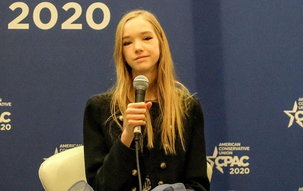 Naomi Seibt na CPAC 2020 | Avgusta 2000 rojena Naomi Seibt je desna nemška vplivnica in podpornica AfD, ki zase pravi, da je novinarka. | Foto Guliverimage