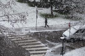 Sneg sneženje Ljubljana